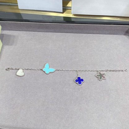 [Aurelle Style]LUCKY SPRING SILVER BRACELET 4 MOTIF
