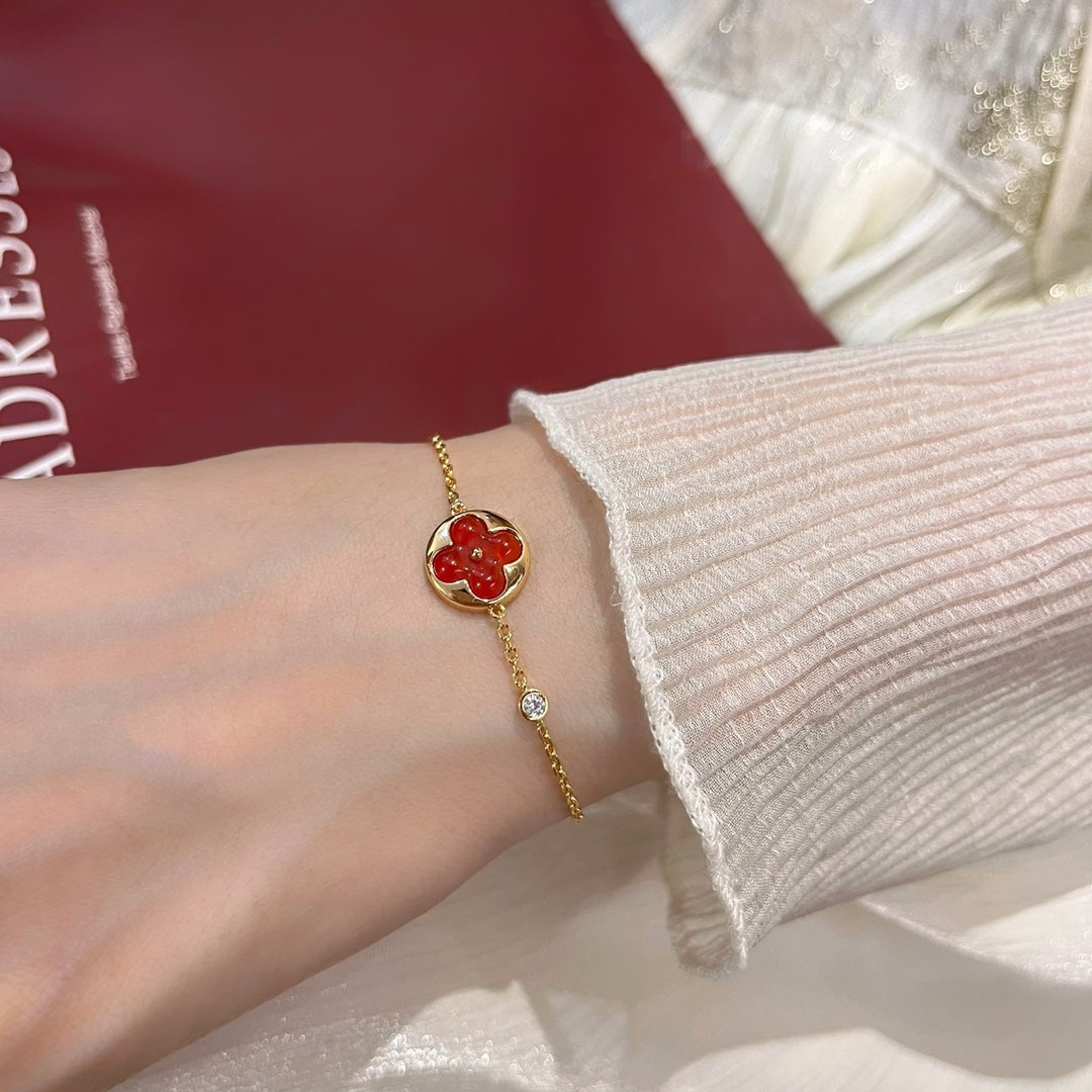 [Aurelle Style]SUN PEDANT CARNELIAN BRACELET