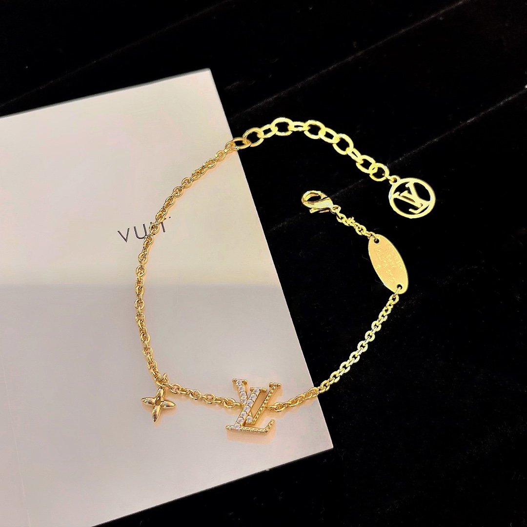 [Aurelle Style]LOGO STAR MOTIF GOLD BRACELET