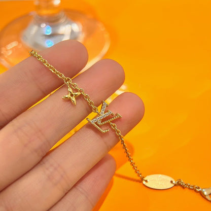[Aurelle Style]LOGO STAR MOTIF GOLD BRACELET