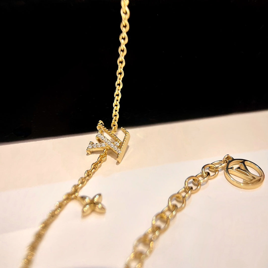 [Aurelle Style]LOGO STAR MOTIF GOLD BRACELET