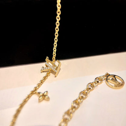 [Aurelle Style]LOGO STAR MOTIF GOLD BRACELET