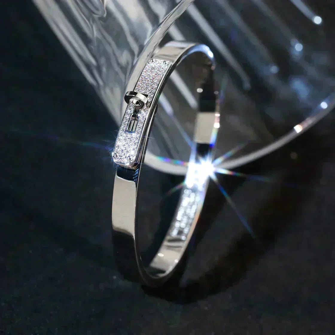 [Aurelle Style]KELLY SILVER DIAMOND BRACELET