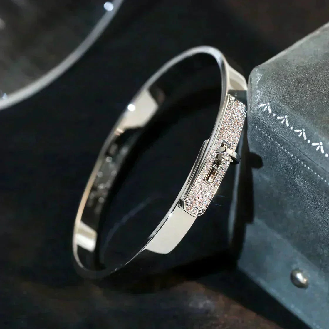 [Aurelle Style]KELLY SILVER DIAMOND BRACELET