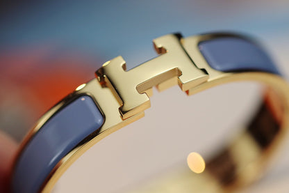 [Aurelle Style]H BRACELET 12MM BLUE GRAY