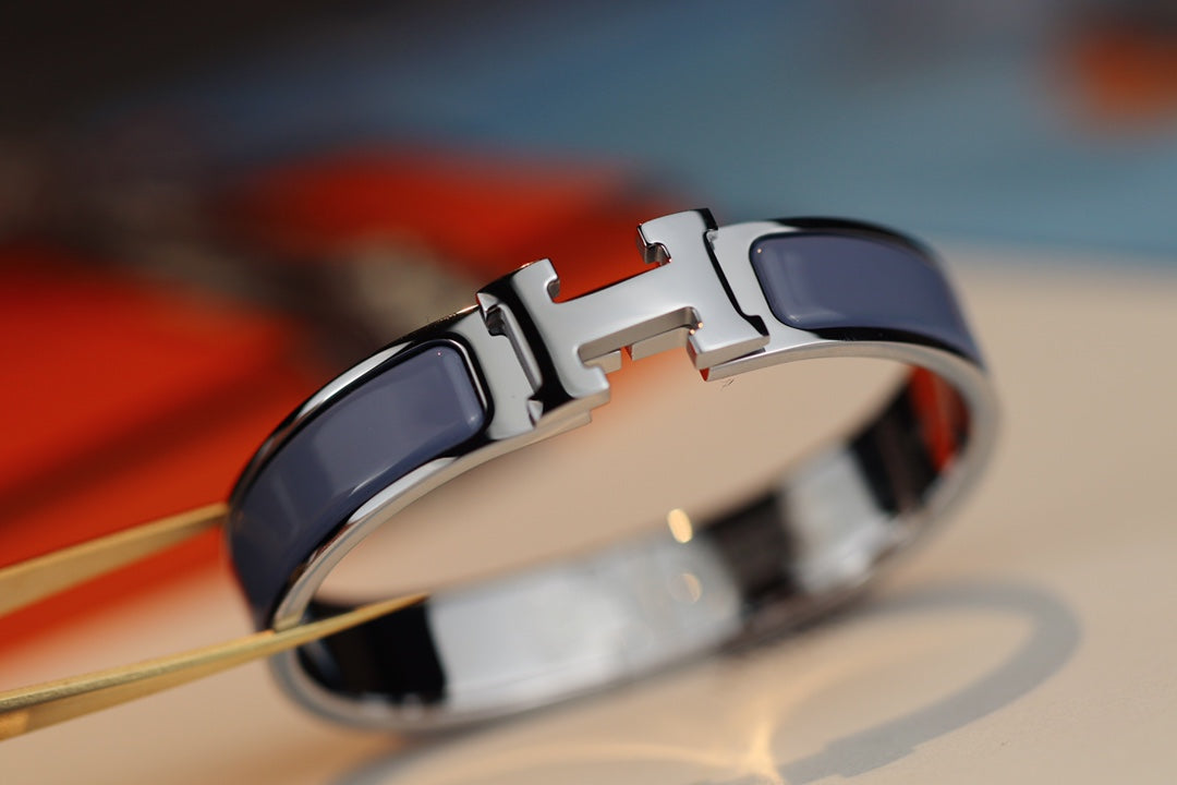 [Aurelle Style]H BRACELET 12MM BLUE GRAY