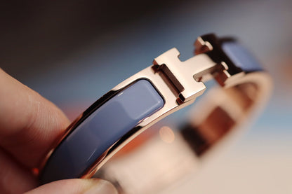 [Aurelle Style]H BRACELET 12MM BLUE GRAY