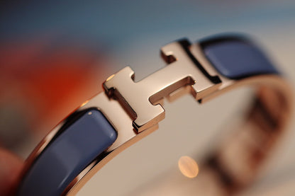 [Aurelle Style]H BRACELET 12MM BLUE GRAY