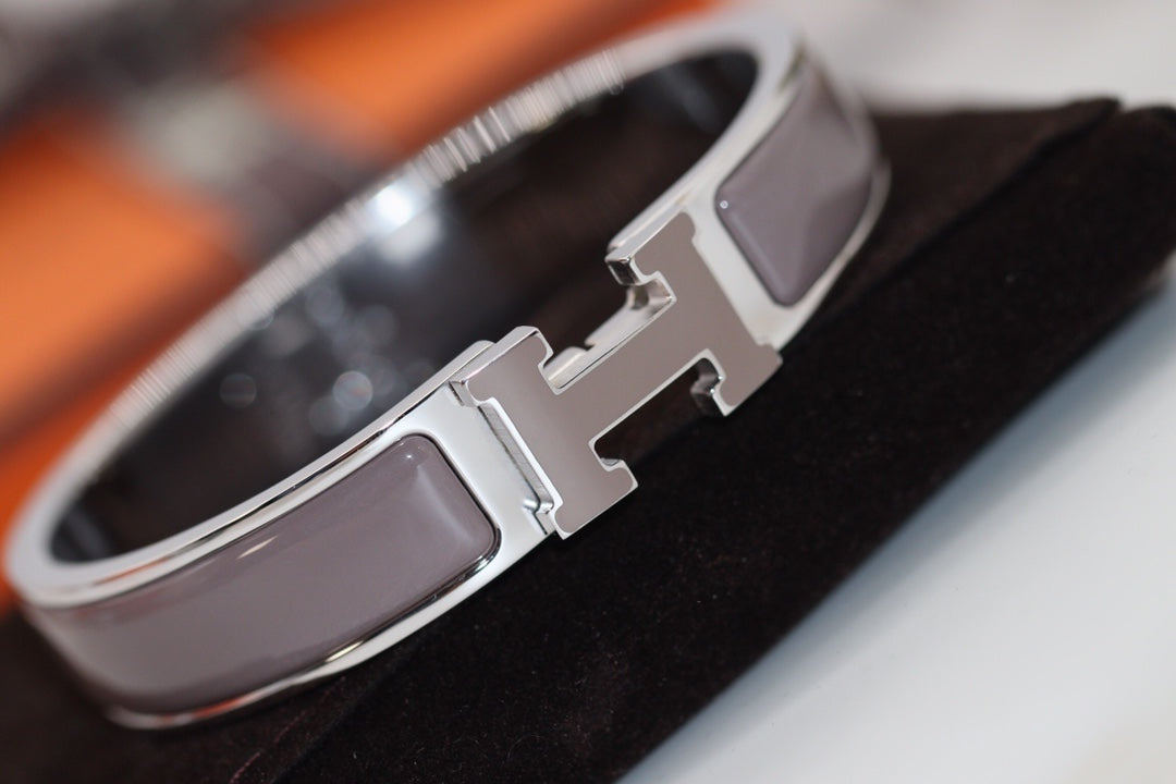 [Aurelle Style]H BRACELET 12MM BROWN
