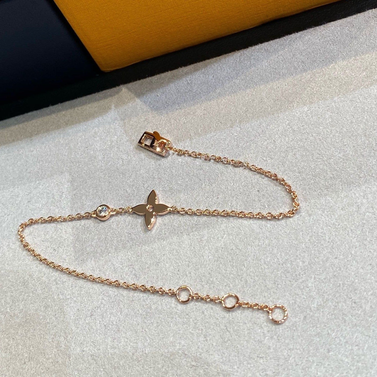 [Aurelle Style]STAR DIAMOND PINK GOLD BRACELET
