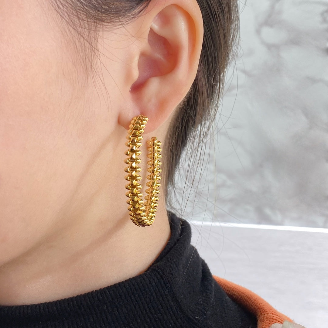 [Aurelle Style]CLASH HOOP EARRINGS