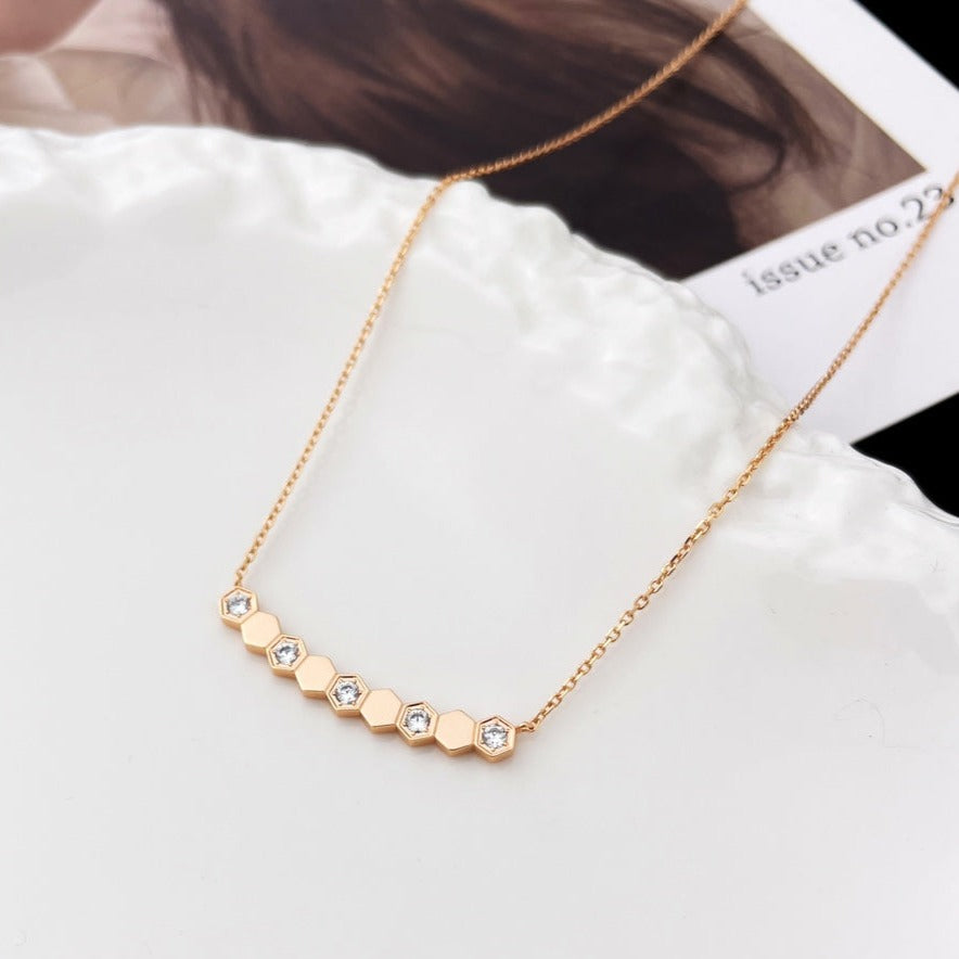 [Aurelle Style]BEE MY LOVE DIAMOND NECKLACE