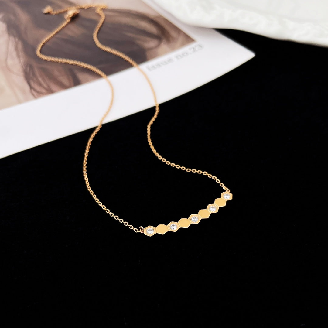 [Aurelle Style]BEE MY LOVE DIAMOND NECKLACE