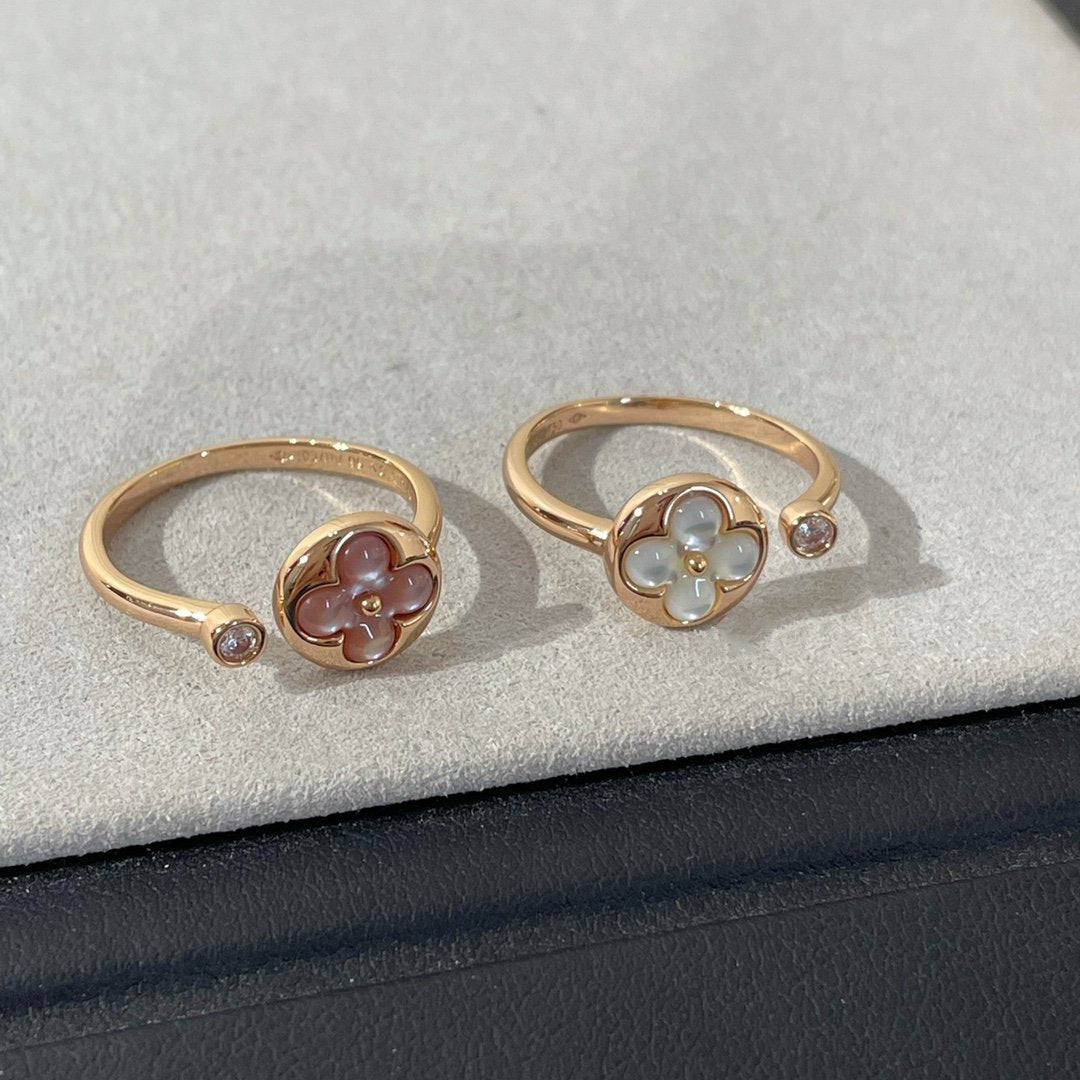 [Aurelle Style]SUN 1 DIAMOND PINK MOP RING
