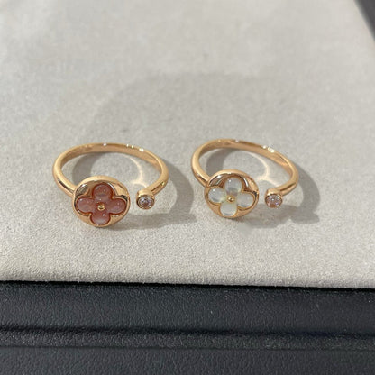 [Aurelle Style]SUN 1 DIAMOND PINK MOP RING