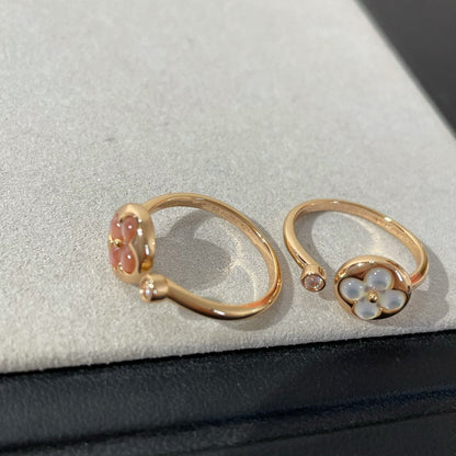 [Aurelle Style]SUN 1 DIAMOND PINK MOP RING