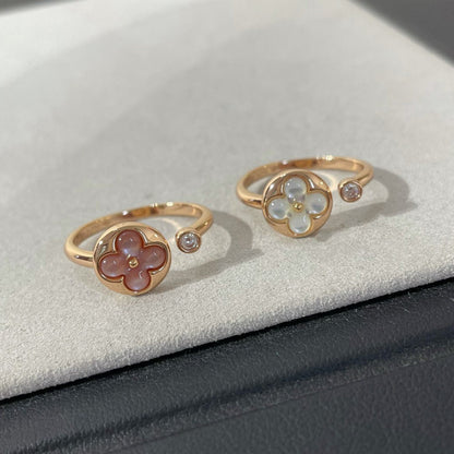 [Aurelle Style]SUN 1 DIAMOND PINK MOP RING