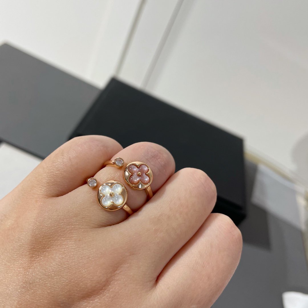 [Aurelle Style]SUN 1 DIAMOND PINK MOP RING