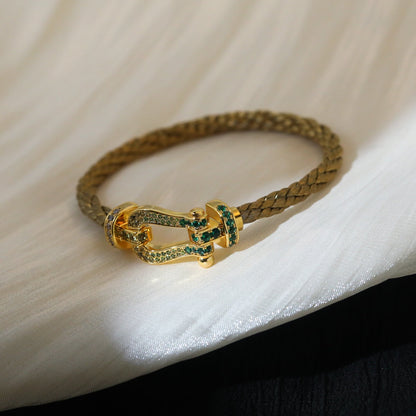 [Aurelle Style]FORCE 10 GOLD GREEN DIAMOND PAVED