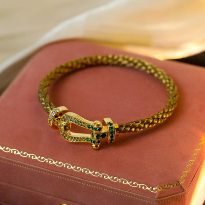 [Aurelle Style]FORCE 10 GOLD GREEN DIAMOND PAVED