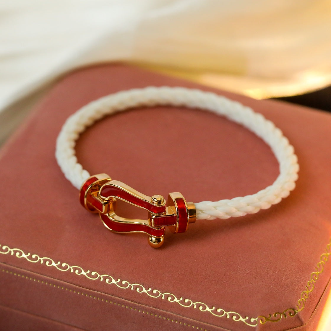 [Aurelle Style]FORCE 10 WHITE TEXTILE DIAMOND PAVED