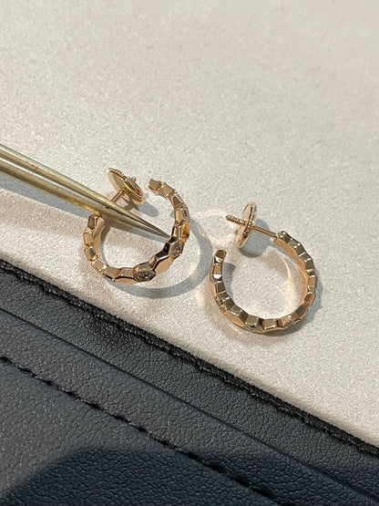 [Aurelle Style]Hollow Design Four-Leaf Clover Flower Shape Earrings