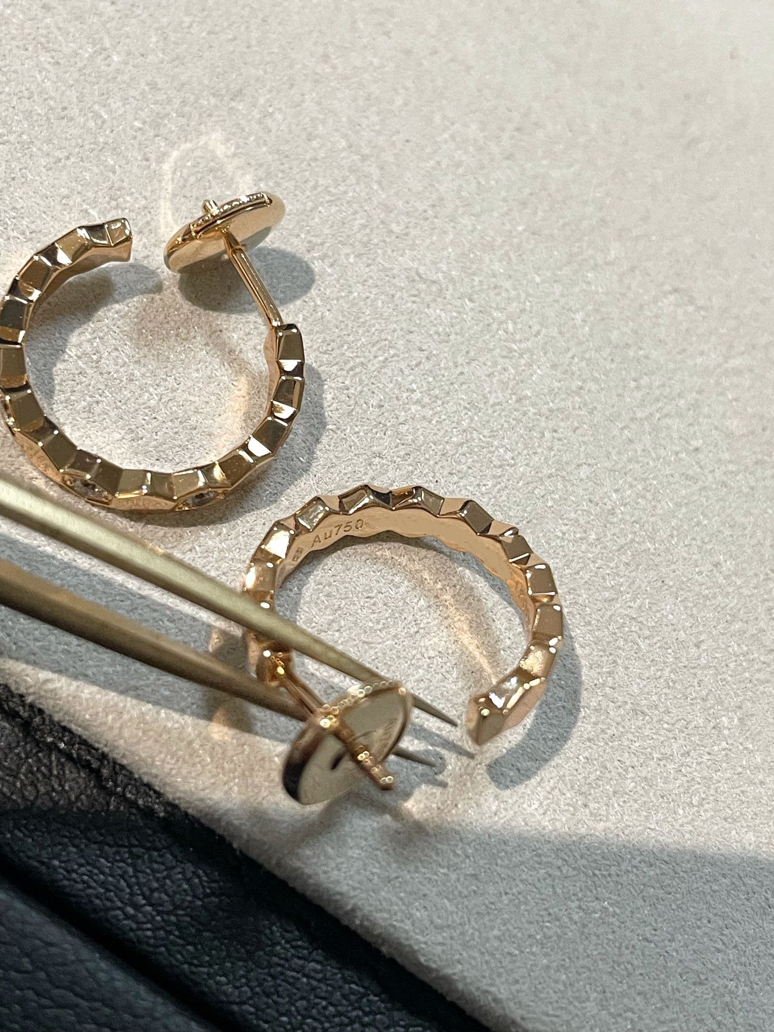 [Aurelle Style]Hollow Design Four-Leaf Clover Flower Shape Earrings