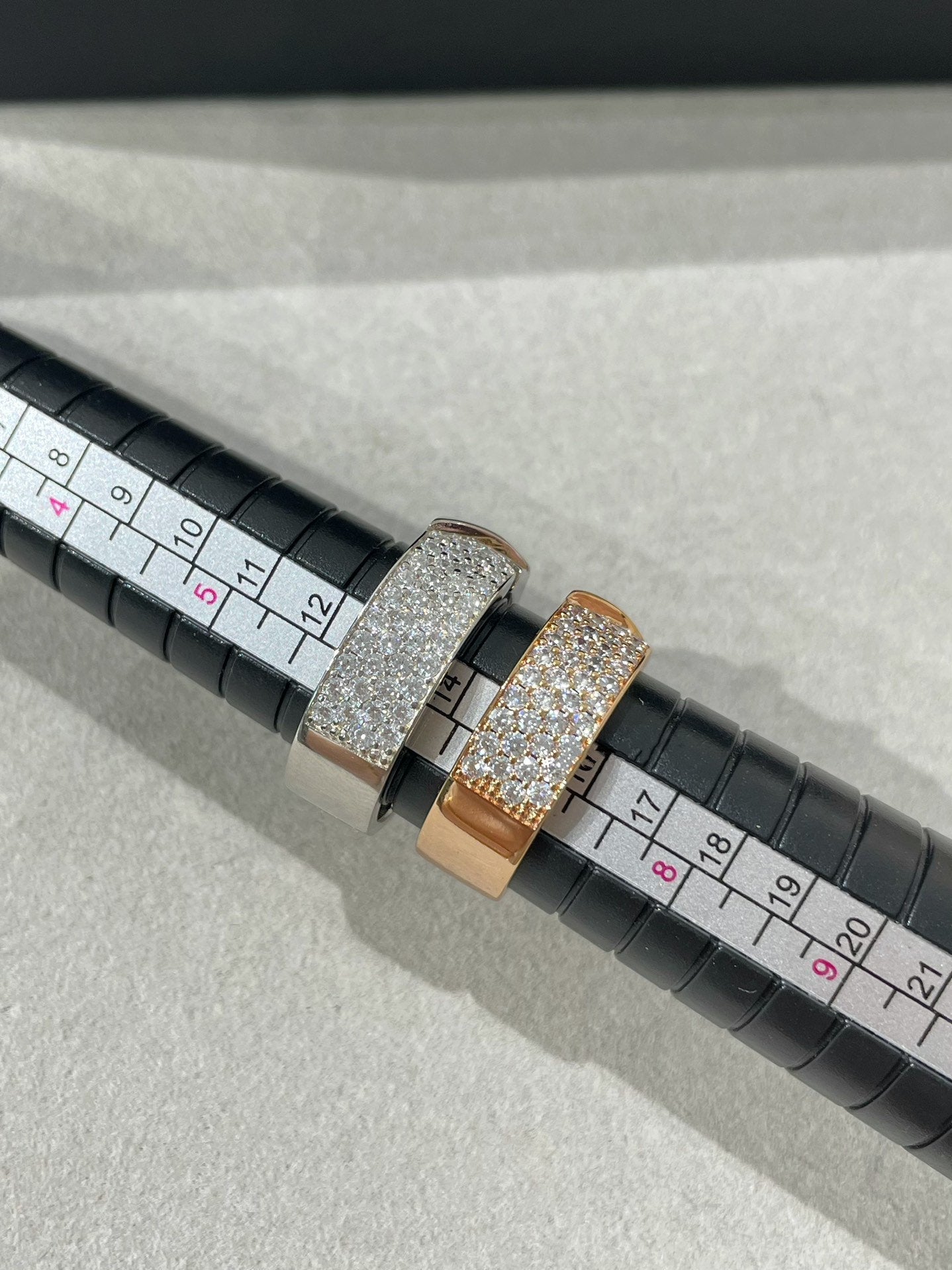 [Aurelle Style]LIENS EVIDENCE  DIAMOND PAVED RING