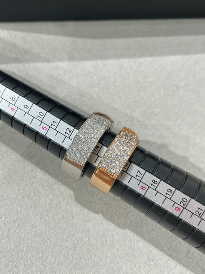 [Aurelle Style]LIENS EVIDENCE  DIAMOND PAVED RING