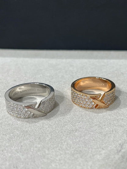 [Aurelle Style]LIENS EVIDENCE  DIAMOND PAVED RING