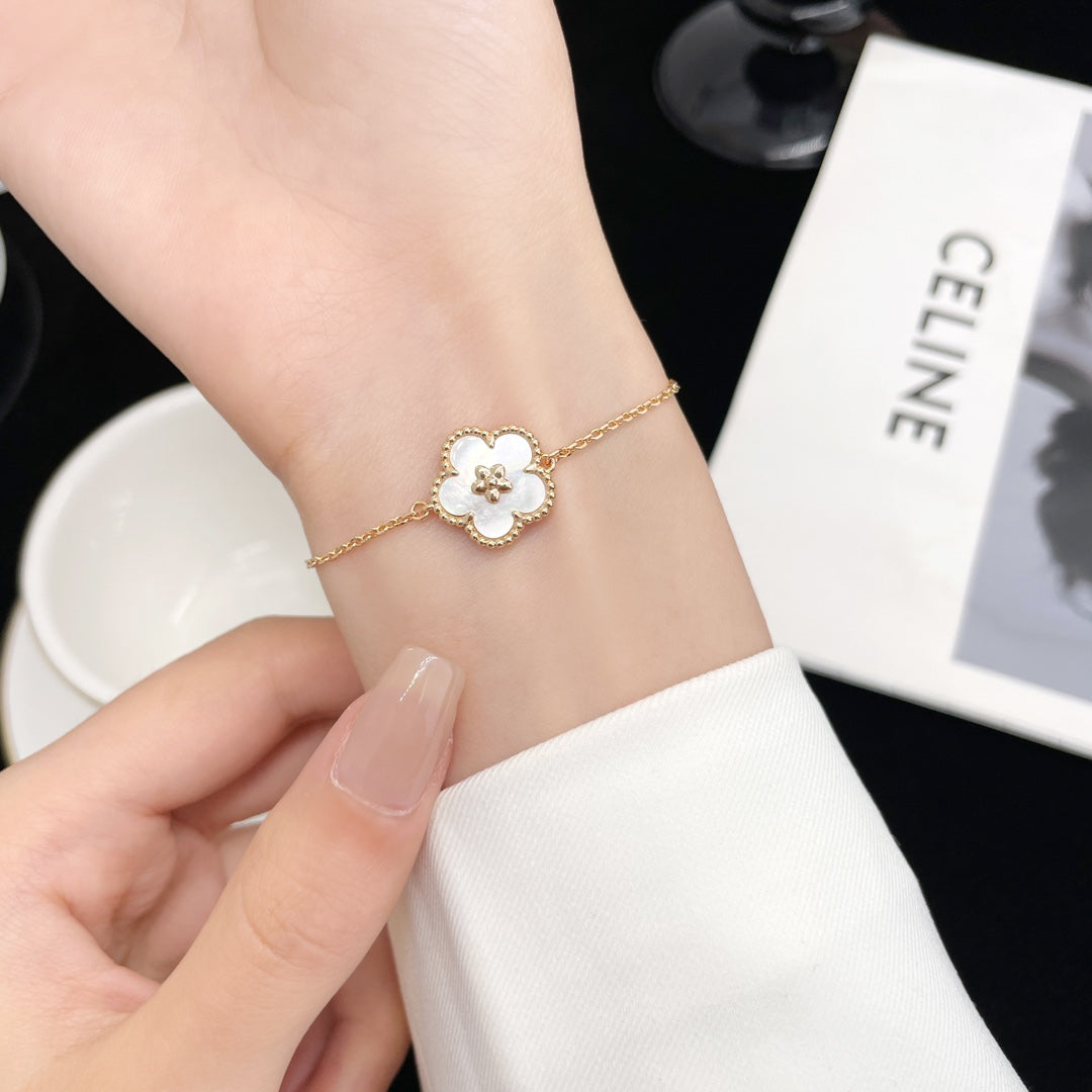 [Aurelle Style]LUCKY SPRING ROSE GOLD MOP BRACELET