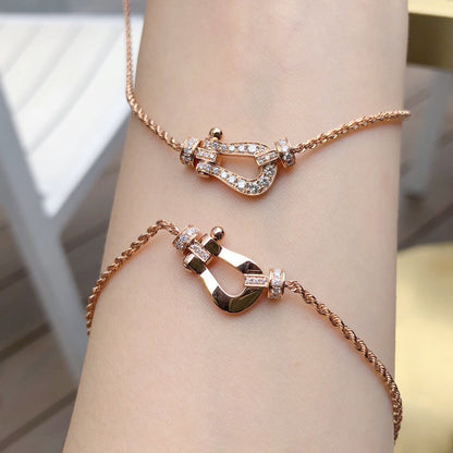 [Aurelle Style]FORCE 10 PINK GOLD DIAMOND NECKLACE