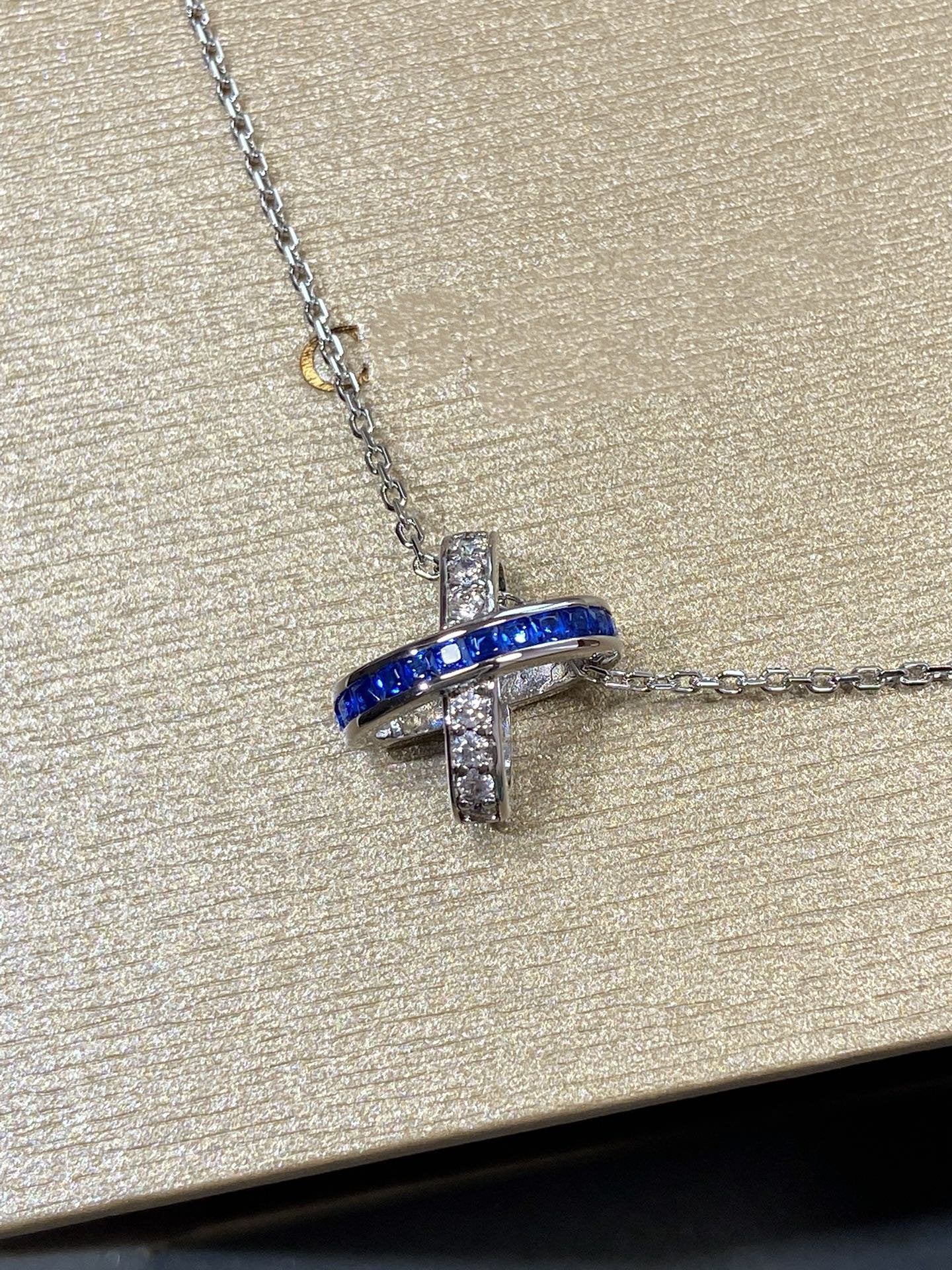 [Aurelle Style]LIENS DIAMOND SILVER NECKLACE