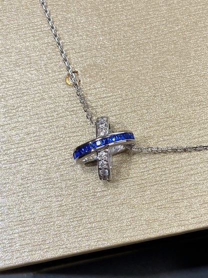 [Aurelle Style]LIENS DIAMOND SILVER NECKLACE