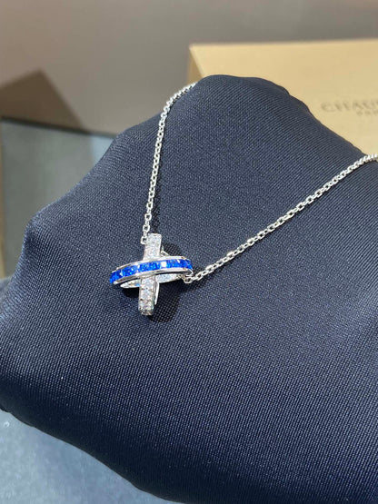 [Aurelle Style]LIENS DIAMOND SILVER NECKLACE