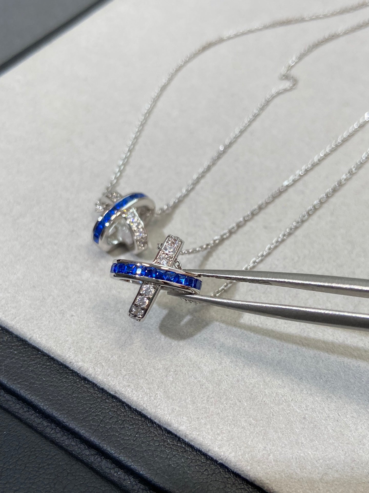 [Aurelle Style]LIENS DIAMOND SILVER NECKLACE