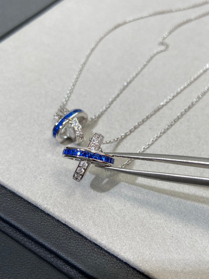 [Aurelle Style]LIENS DIAMOND SILVER NECKLACE