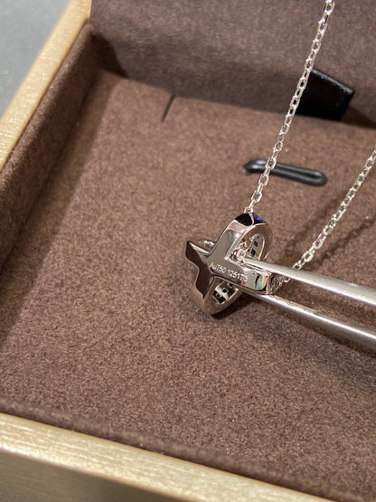 [Aurelle Style]LIENS DIAMOND SILVER NECKLACE