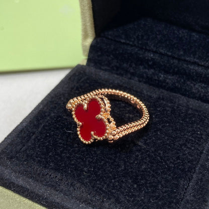 [Aurelle Style]CLOVER RIVERSIBLE ROSE GOLD RING