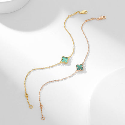 [Aurelle Style]CLOVER BRACELET MALACHITE 1 MOTIF
