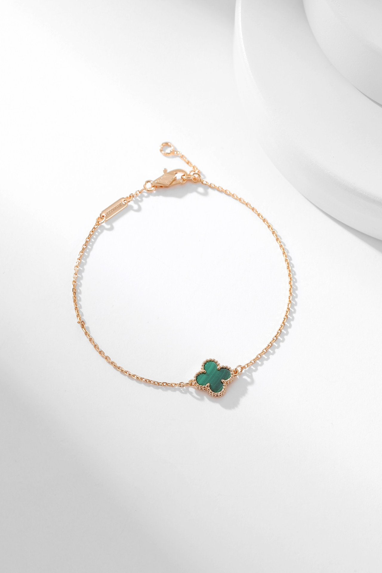 [Aurelle Style]CLOVER BRACELET MALACHITE 1 MOTIF