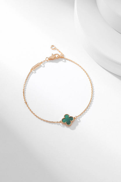 [Aurelle Style]CLOVER BRACELET MALACHITE 1 MOTIF