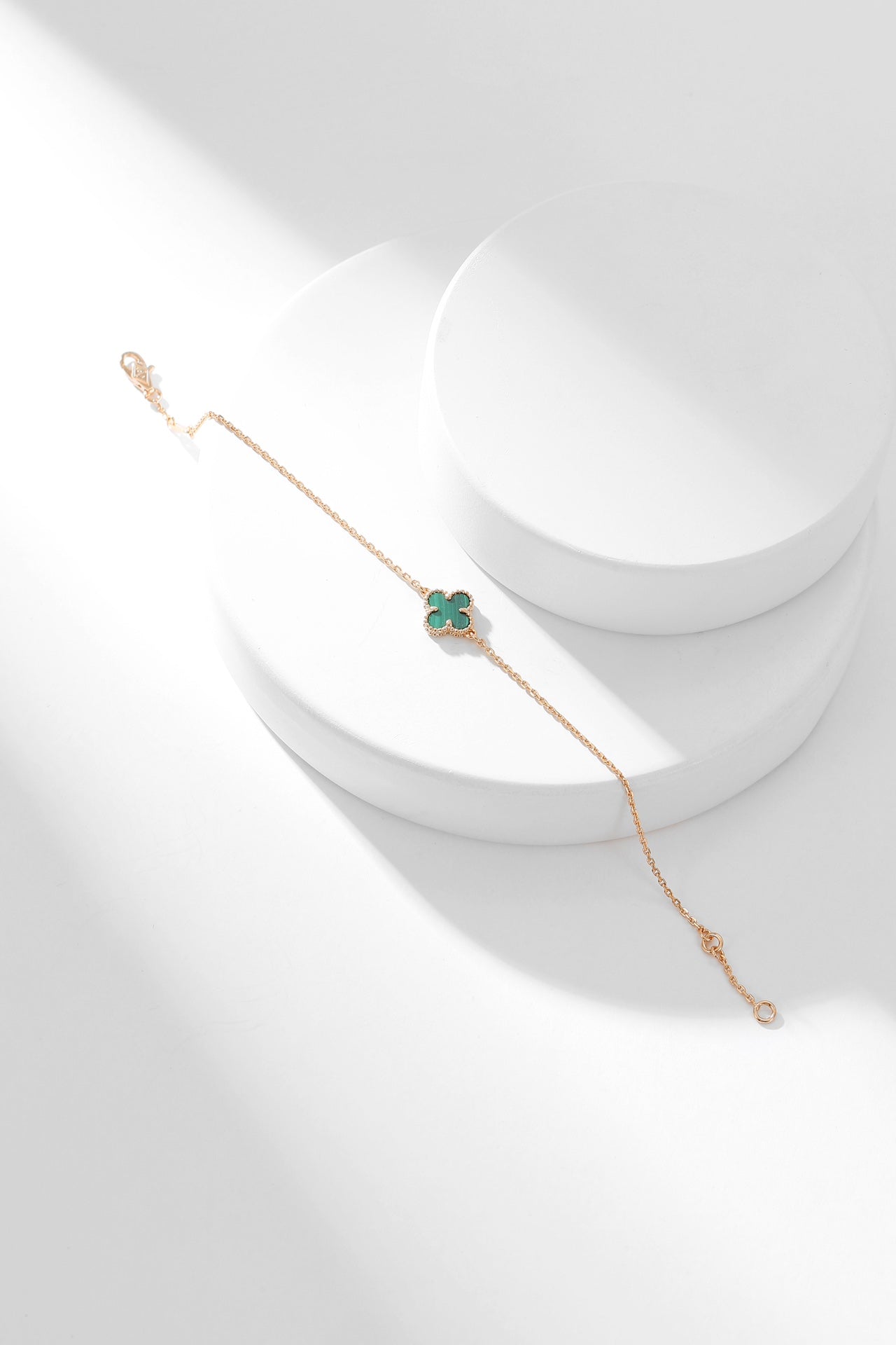[Aurelle Style]CLOVER BRACELET MALACHITE 1 MOTIF