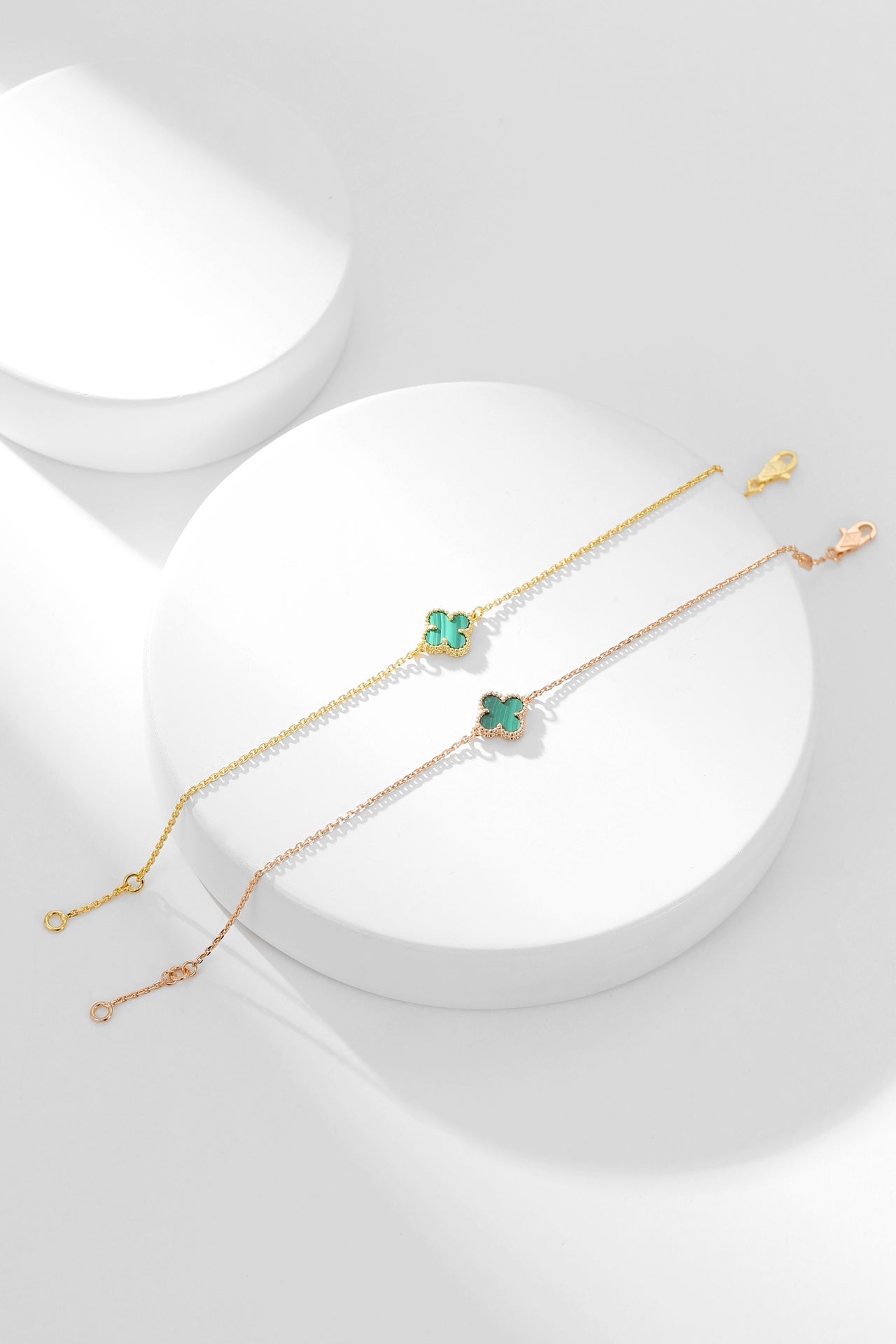 [Aurelle Style]CLOVER BRACELET MALACHITE 1 MOTIF