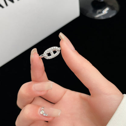 [Aurelle Style]RONDE SMALL SILVER DIAMOND RING