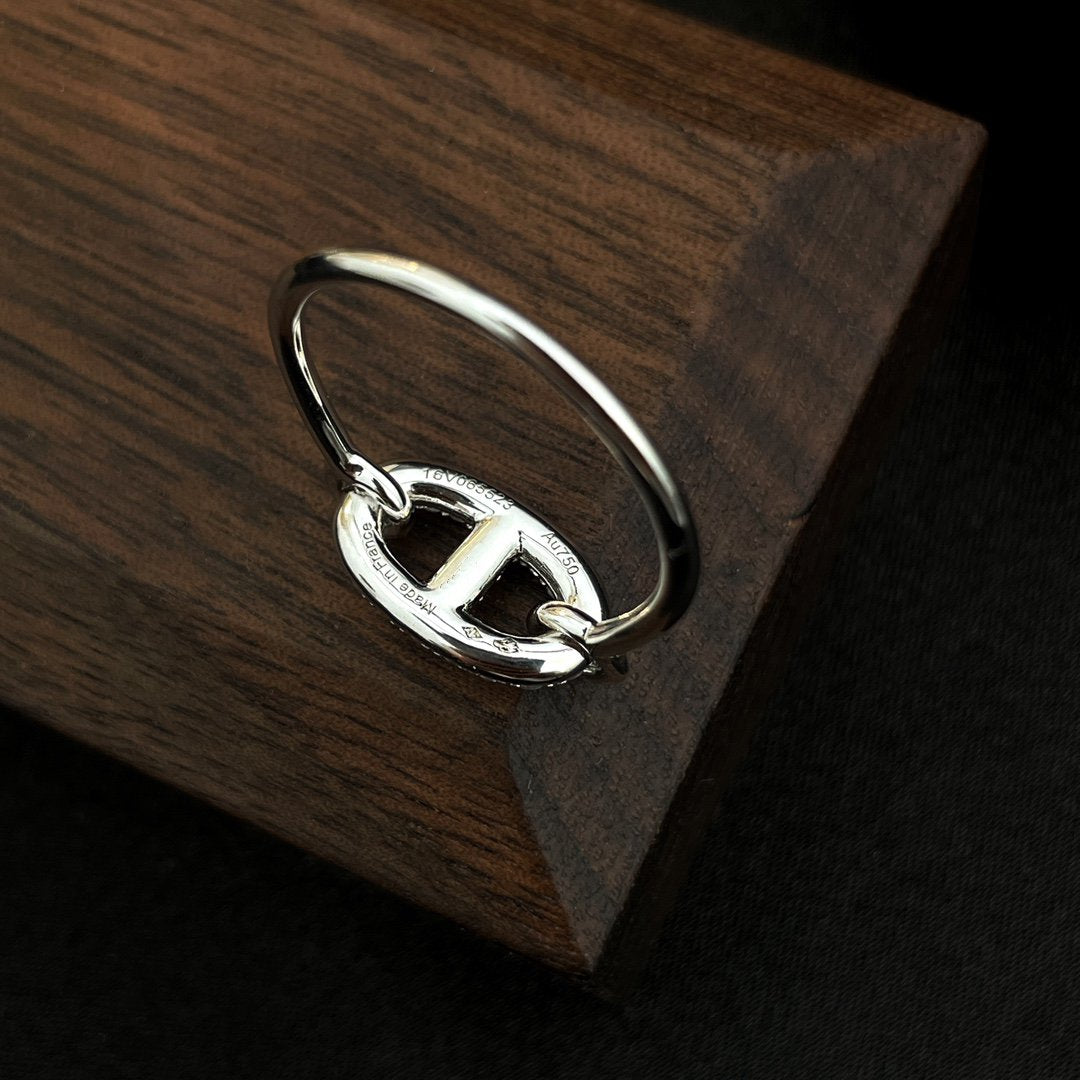 [Aurelle Style]RONDE SMALL SILVER DIAMOND RING