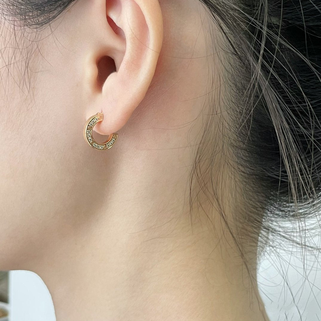 [Aurelle Style]LOVE DIAMOND EARRINGS