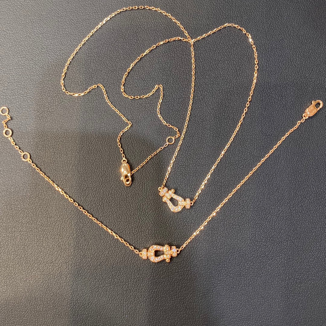 [Aurelle Style]FORCE 10 DIAMOND PINK GOLD NECKLACE MINI MODEL