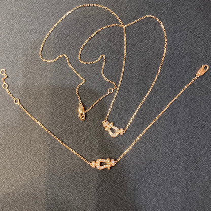 [Aurelle Style]FORCE 10 DIAMOND PINK GOLD NECKLACE MINI MODEL