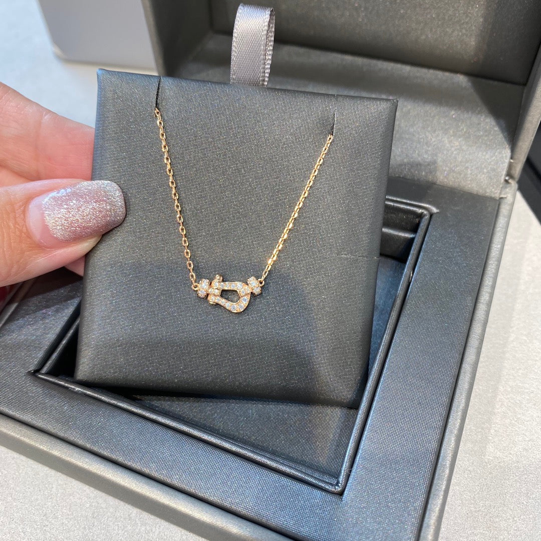 [Aurelle Style]FORCE 10 DIAMOND PINK GOLD NECKLACE MINI MODEL